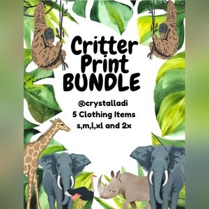 Critter Print Clothing Bundle (5 pieces)